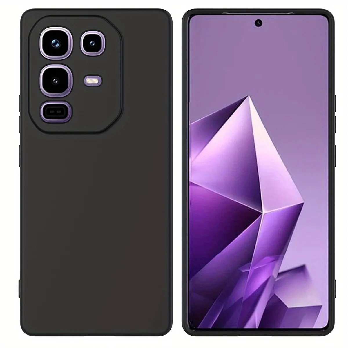 Noble Fashion Solid Colour Shockproof Protective Liquid Silicone Phone Case For Infinix Note 50 Pro / Note 50