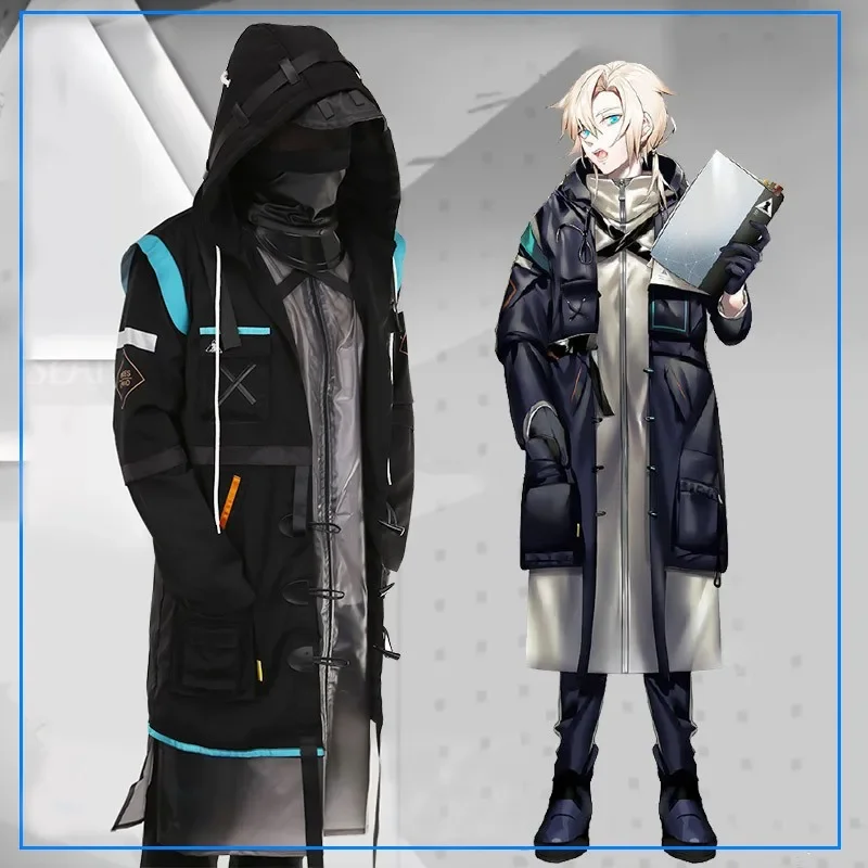 

Game Arknights Doctor Cosplay Costume Rhodes Island Doctor Outfits Jacket Pants Mask Gloves Halloween Party Full Set