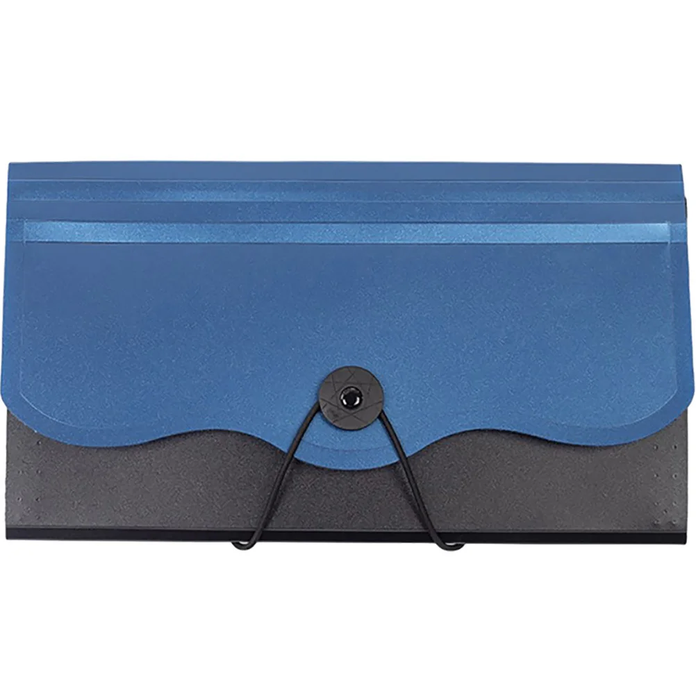 Accordion File Organizer Receipt Storage Folder PP Polyester Lightweight Portable Expanding Document Organizer Multi Pocket