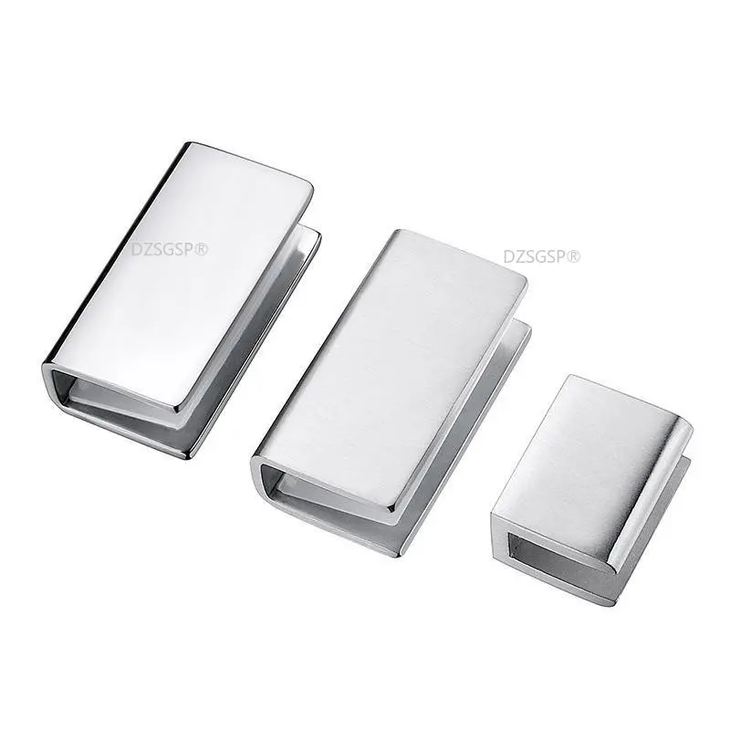 1PCS Stainless Steel Door Hinge Cupboard Support Durable Cabinet Furniture Hardware Home Bath Easy Install Glass Clamp Fixed