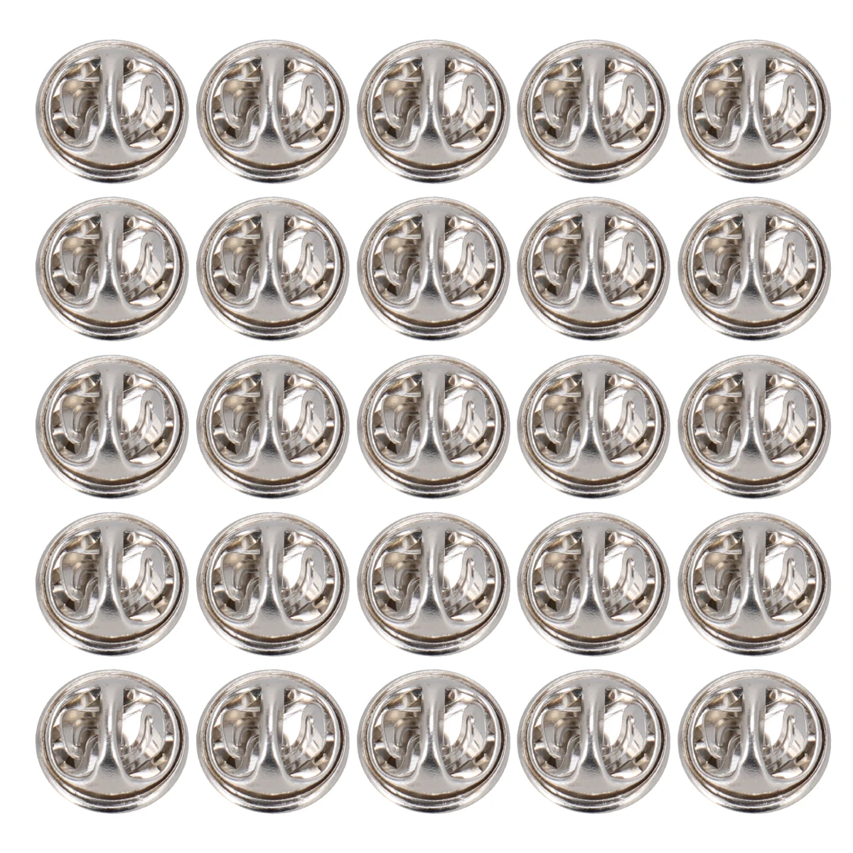 

200pcs Butterfly Clutch Backs Nickel Plated Copper For Diy Lapel Pins Tie Tacks Jewelry Making Craft Supplies Buckles Brooch