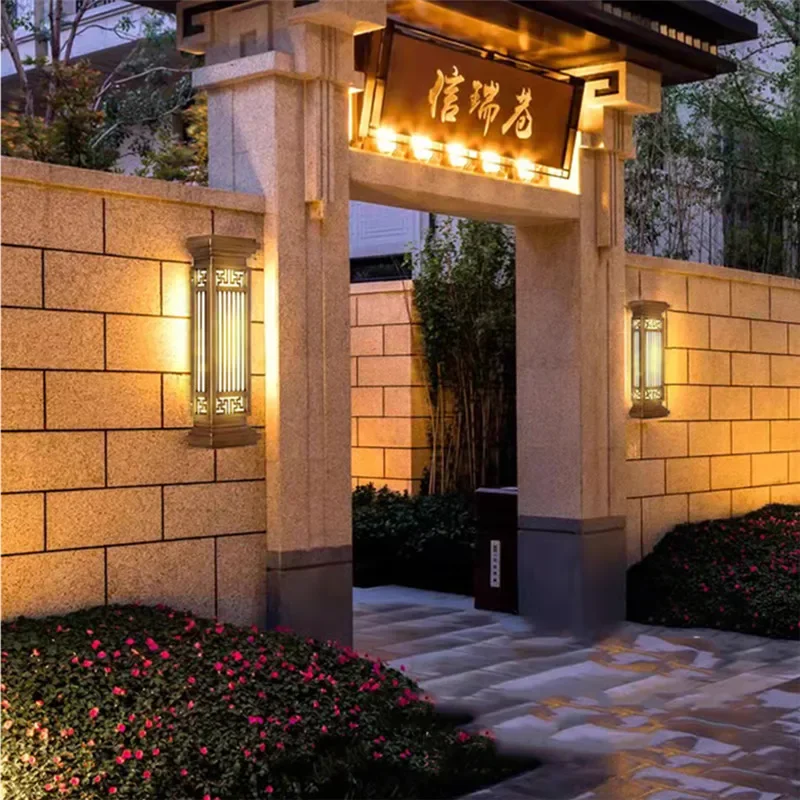 SOFEINA Contemporary LED Outdoor Wall Lamps Electric Simplicity Waterproof Balcony Hallway Courtyard Villa Gate Hotel