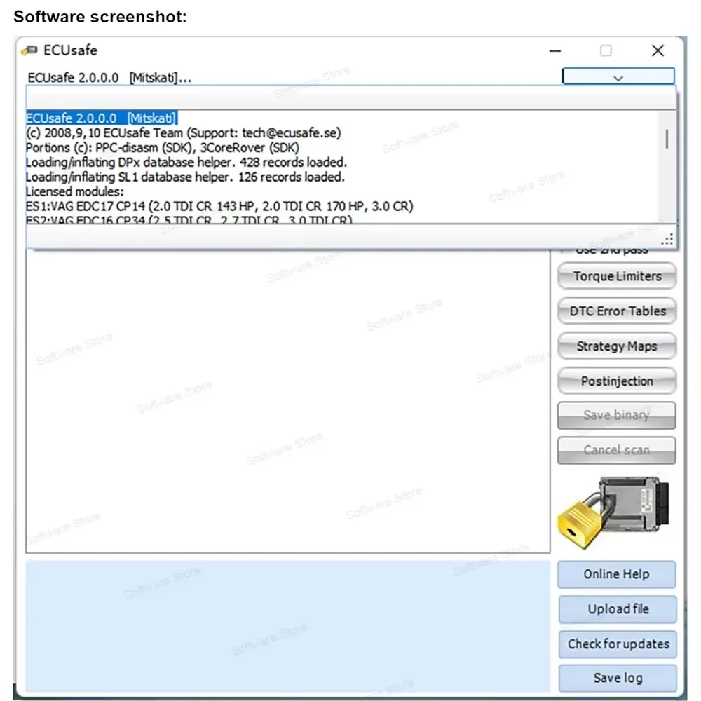 2023 ECUSafe 2.0 ECU ECM 2.0 Diagnostic Tool Software For Car and Trucks for ecu programming ECUSafe 2.0 software