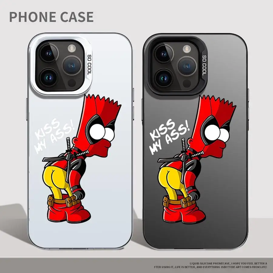 

Чехол для телефона с рисунком Симпсона для косплея для iPhone 15, 14, Plus, 16 Pro, 14 Pro, 15 Pro, 16 Pro Max, силиконовый противоударный чехол, роскошный