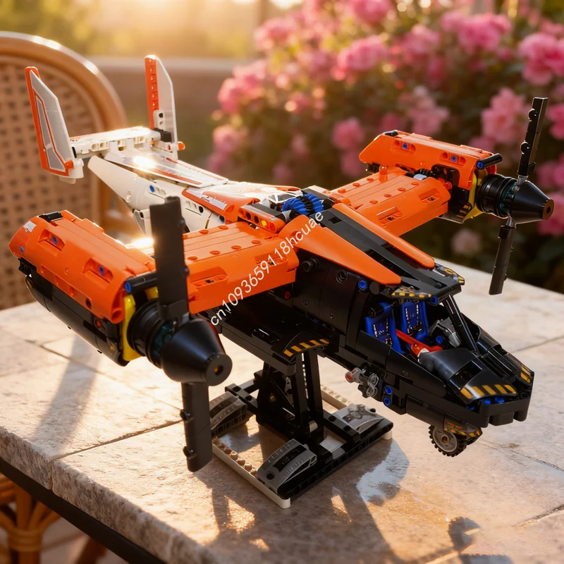 

1082pcs MOC Alternate Bell Boeing Osprey Technical Model Building Blocks Construction Christmas Gifts Toy Idea Brick Kids