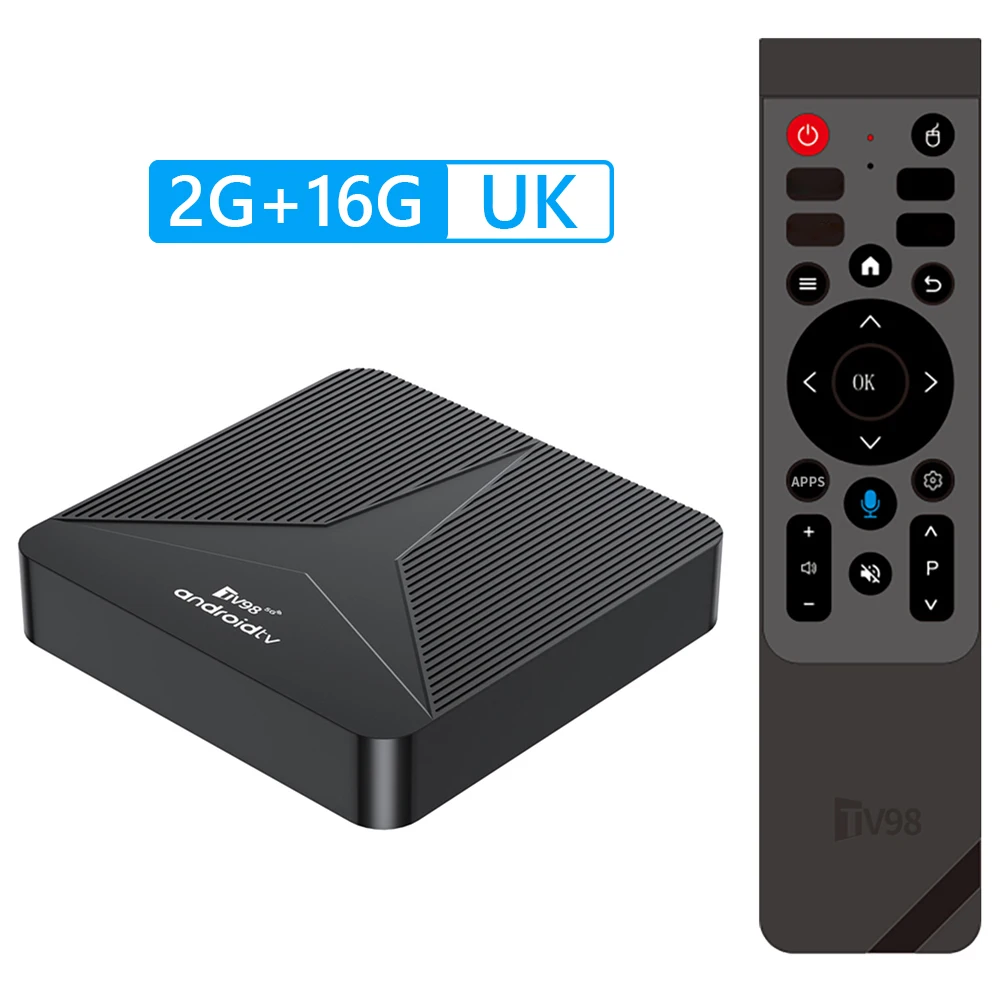 Nouveau TV98 ATV RK3518 Android 14 TV Box Wifi6 BT5.0 lecteur multimédia 4K décodeur lecteur multimédia Android Box télécommande vocale Android Box