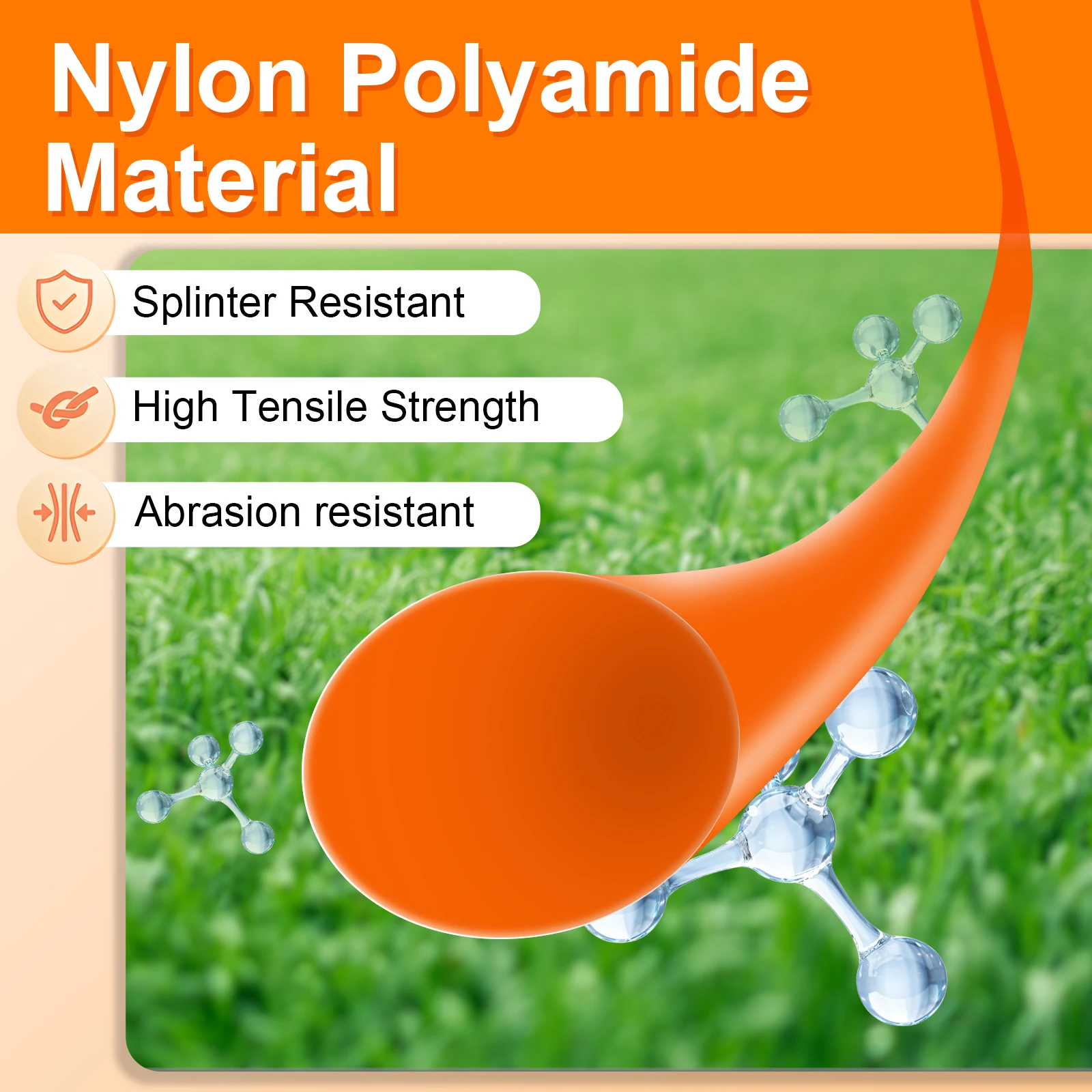 50M/100M/1LB Orange oder Blau Nylon Kreisförmige Rasentrimmer Linie Längere Länge Linie für Pinsel Cutter Seil Rasenmäher Kopf Zubehör