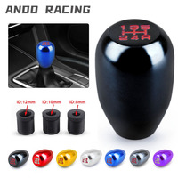 Universal Racing 5 Speed Car Gear Shift Knob For Manual Transmission Aluminum Alloy Shifter Knob Shift Lever