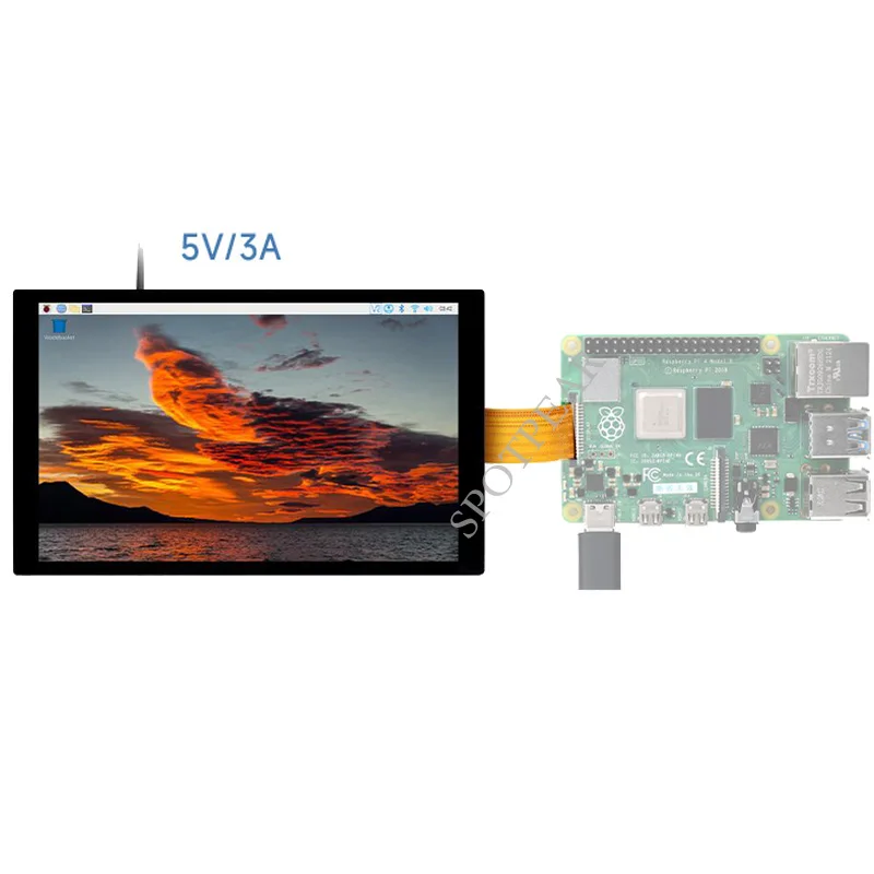 Raspberry Pi 10.1inch DSI LCD 10.1 inch MIPI Capacitive Touch Display 1280 × 800 IPS Screen