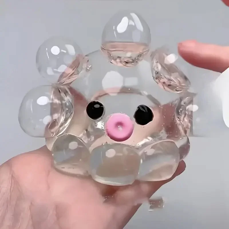 Squishy Bubble Pop Fidget-Spielzeug, Quetsch-Sensorikball & Oktopus-Popper, Anti-Angst-Spielzeug für Erwachsene und Kinder, ASMR Spaßiges Partygeschenk