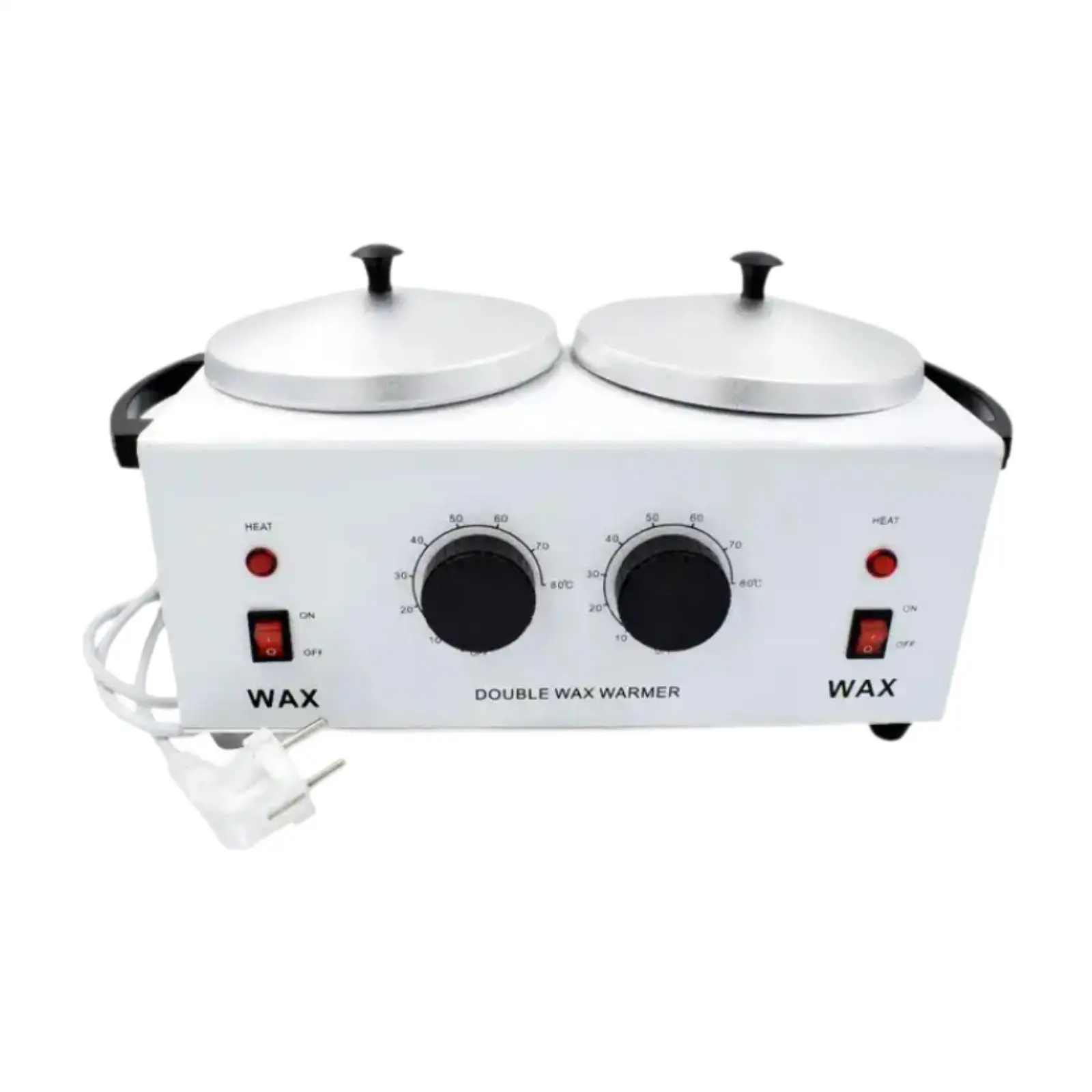 Double Pot Wax Warmer Portable Melter Machine for Hand and Feet SPA Epilator