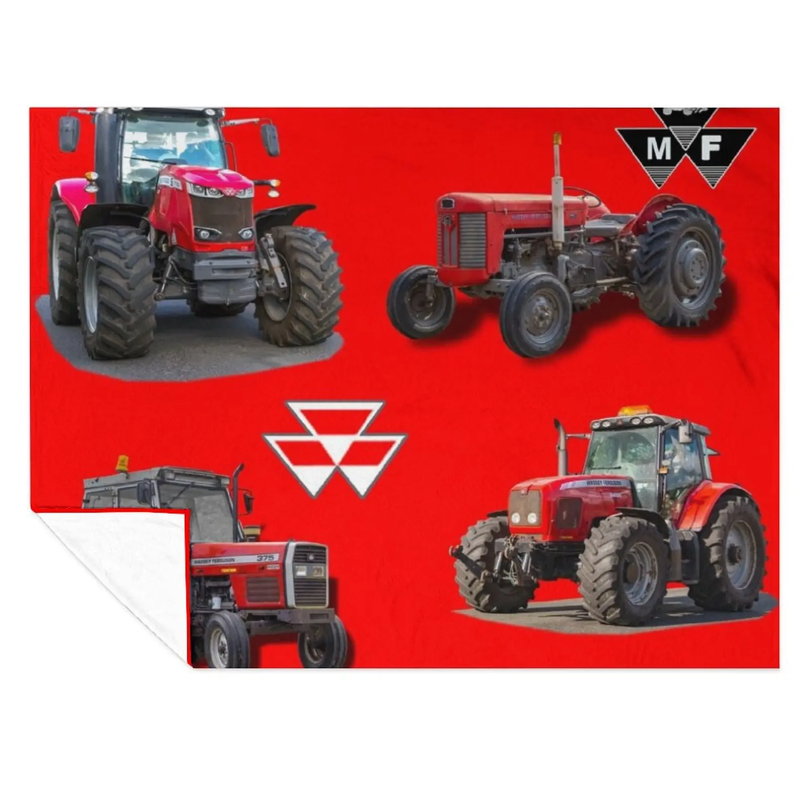 

Red tractors Throw Blanket Furrys Plush halloween Quilt Blankets
