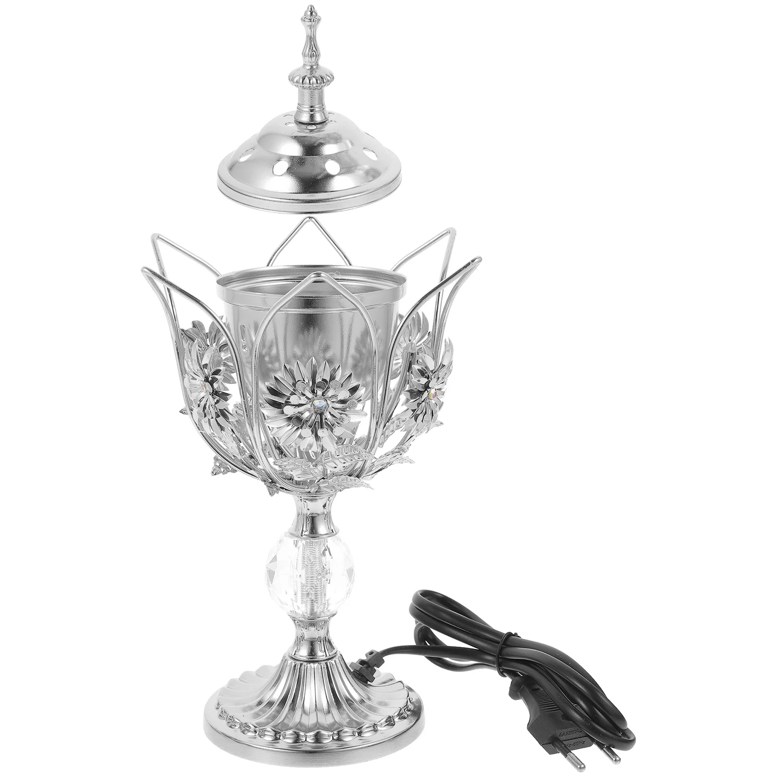 

Electric Incense Burner Iron Material Plug In Aroma Burner For Home Decor Retro Censer Holder Vintage Tabletop Ornament