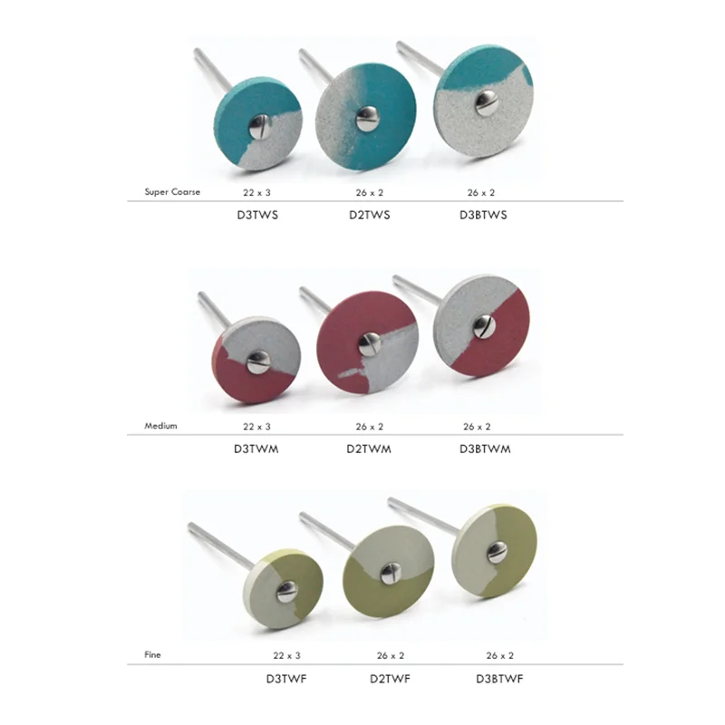 

1Piece New Dental Lab Dual-Color Diamond Polishers for Ceramics Universal Fit for Zirconia, Porcelain & Lithium Disilicate