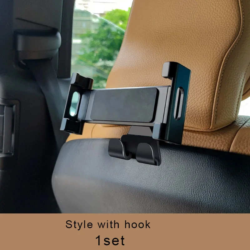 For Tesla Model3 Y S X Back Seat Phone Holder Hook 360 Degree Rotate Stand Auto Headrest Bracket For Tablet PC iPad Mini Support