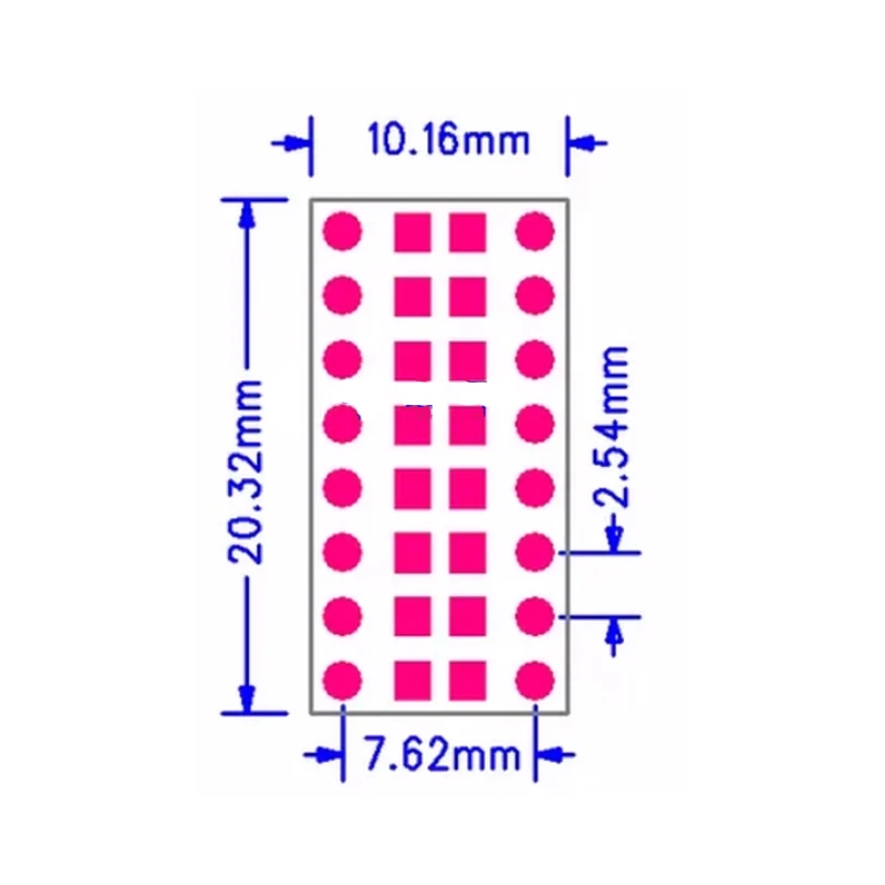 100PCS SMD Turn To DIP Conversion 0805 0603 0402 SMT to DIP Capacitors Resistors LED SMD Adapter Board