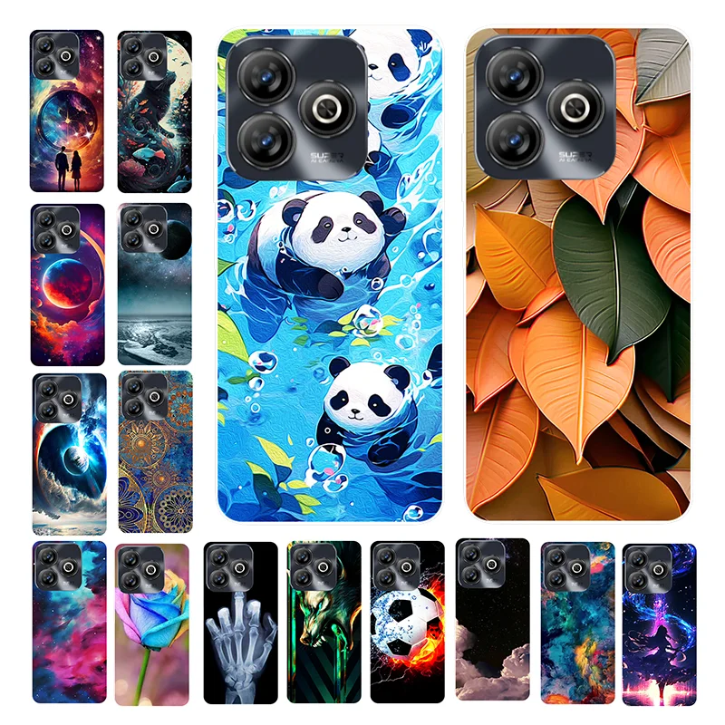 Silicone Case For ZTE Blade A75 4G Case Printed Panda Fashion Soft Back Cover for ZTE Blade A 75 4G Z2359 Case BladeA75 Fundas