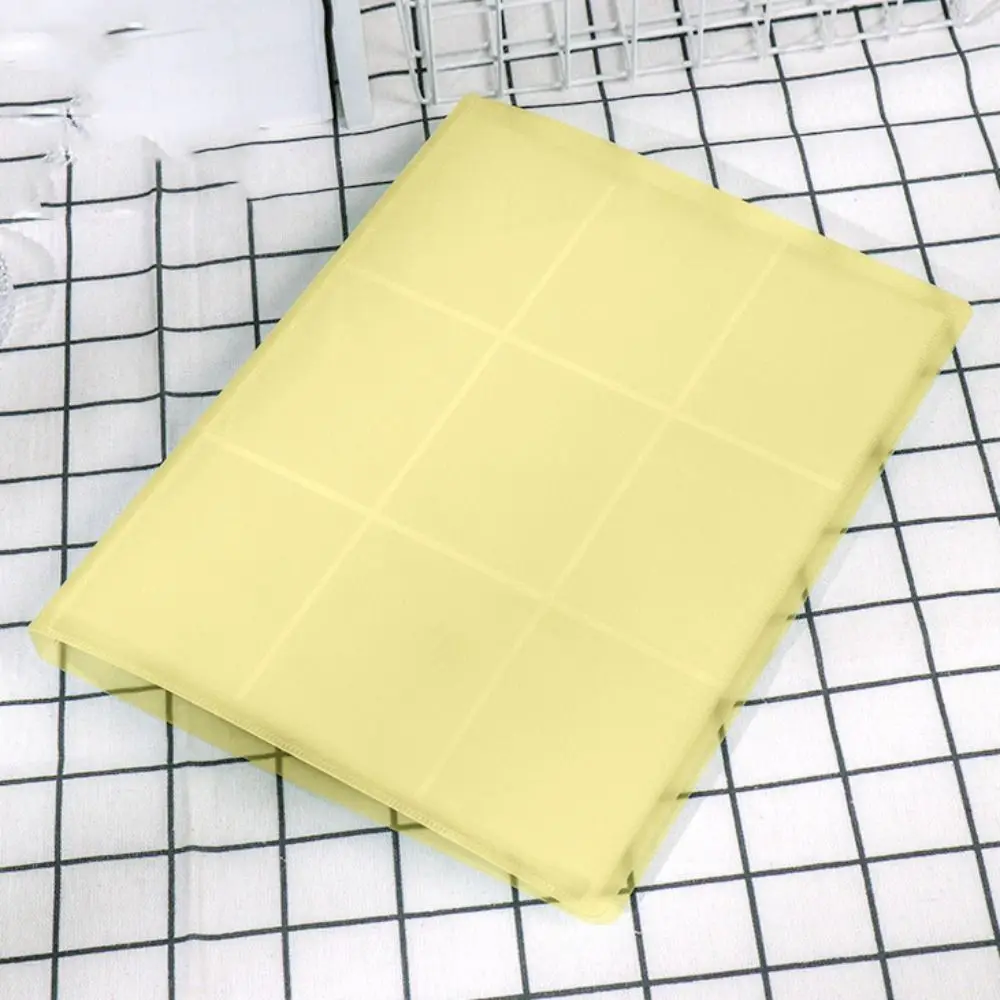 With Inner Page Binder Photocard Holder 3 Inch 9 Grid Photo Album Binder Solid Color A4 Small Card Collect Book Chasing Supplies