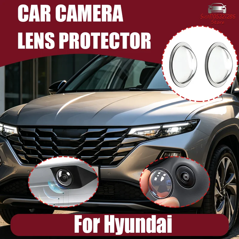 For Hyundai Car Camera Protective Cover,Lens Cover Specific,Car Mounted 360 Reverse Camera Protective Cover,Univer