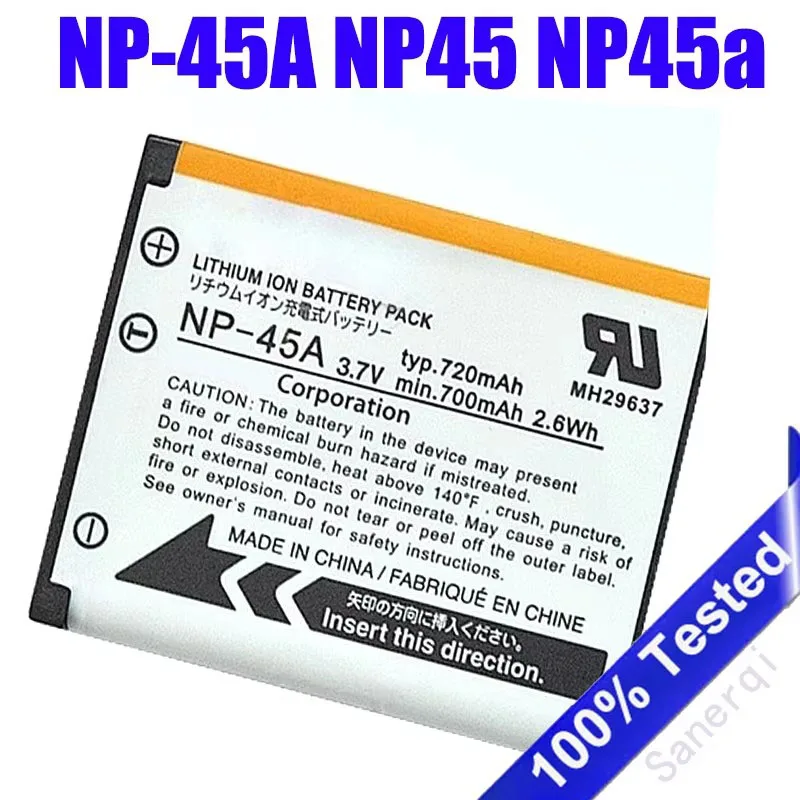 

Сменный аккумулятор NP-45A NP45A для FUJIFILM NP-45 NP-45B NP-45S XP10 XP11 J38 Z70 Z35 J40 J20 Z100fd JV100 JV105