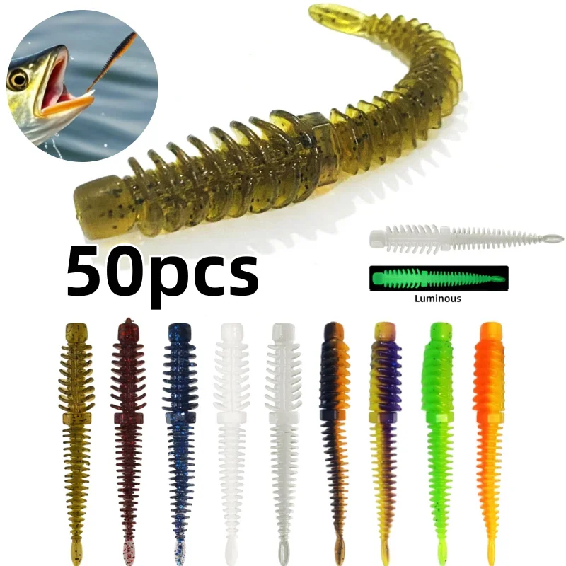 50Pcs Tpe Soft Fish…