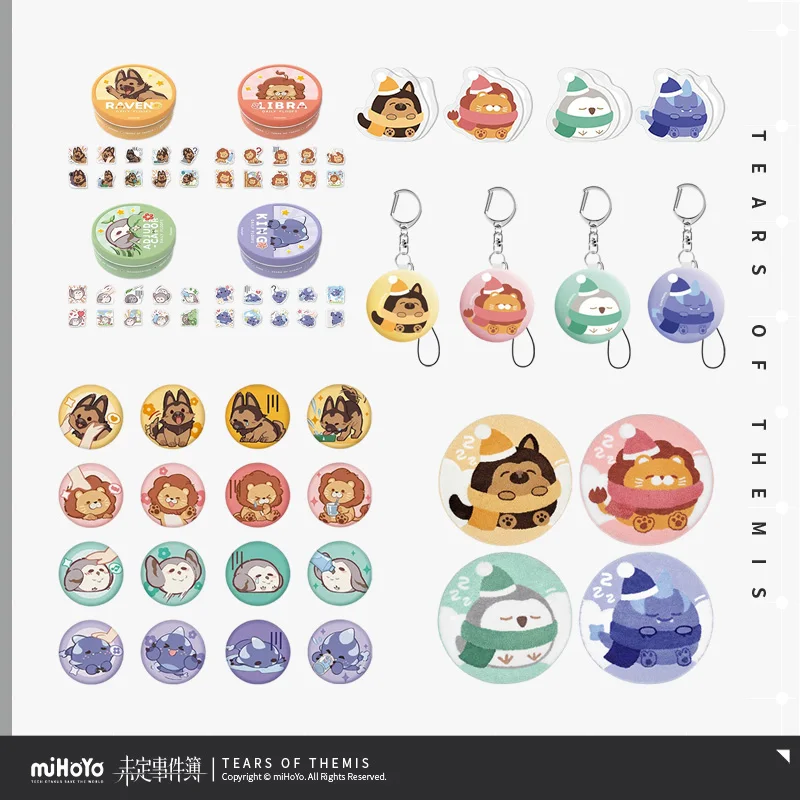 

Sunsyea Tears of Themis Official Merch miHoYo Original RRHM Series Screen Wipe Keychain