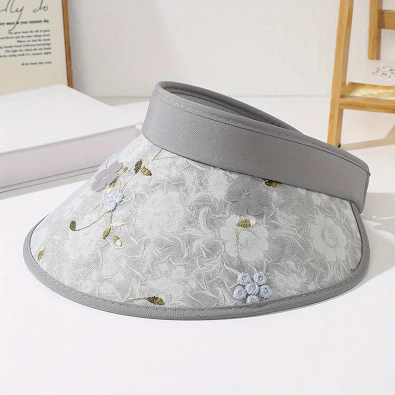 

Summer Sun Visor UV Resistant Empty Top Hat for Women Small Face Sun Protection Hat Beach Vacation Beach Hat