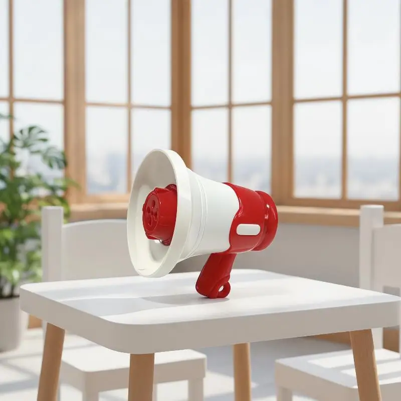 Kids Megaphone Toy with Recording Music Play Loud Sound Amplification for Pretend Play Birthday Party Gift