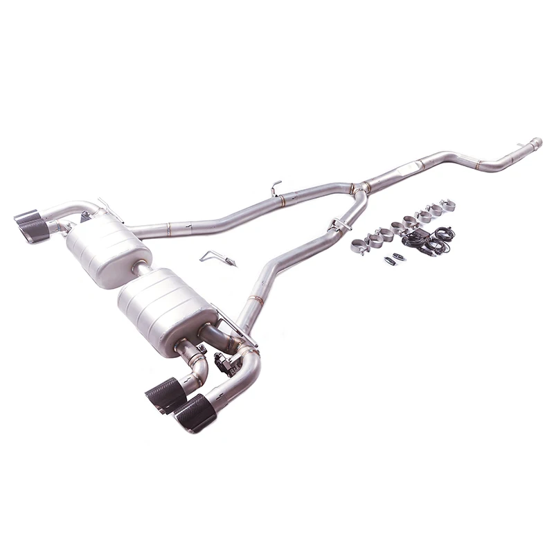 For 2017-2024 BMW 5 Series 520 525 528 530 535 G30 G38 G68 exhaust pipe muffler, remote control electric valve exhaust system