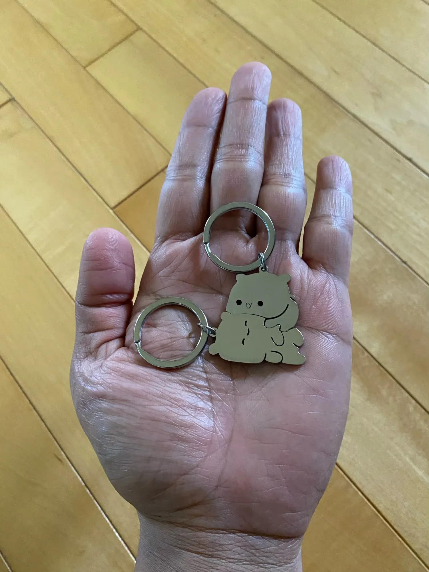 2Pcs Cartoon Cat Keychains Baby Cute Bubu Dudu Keyring for Accessories Bag Pendant Key Chain Jewelry Fans Couple Love Gifts