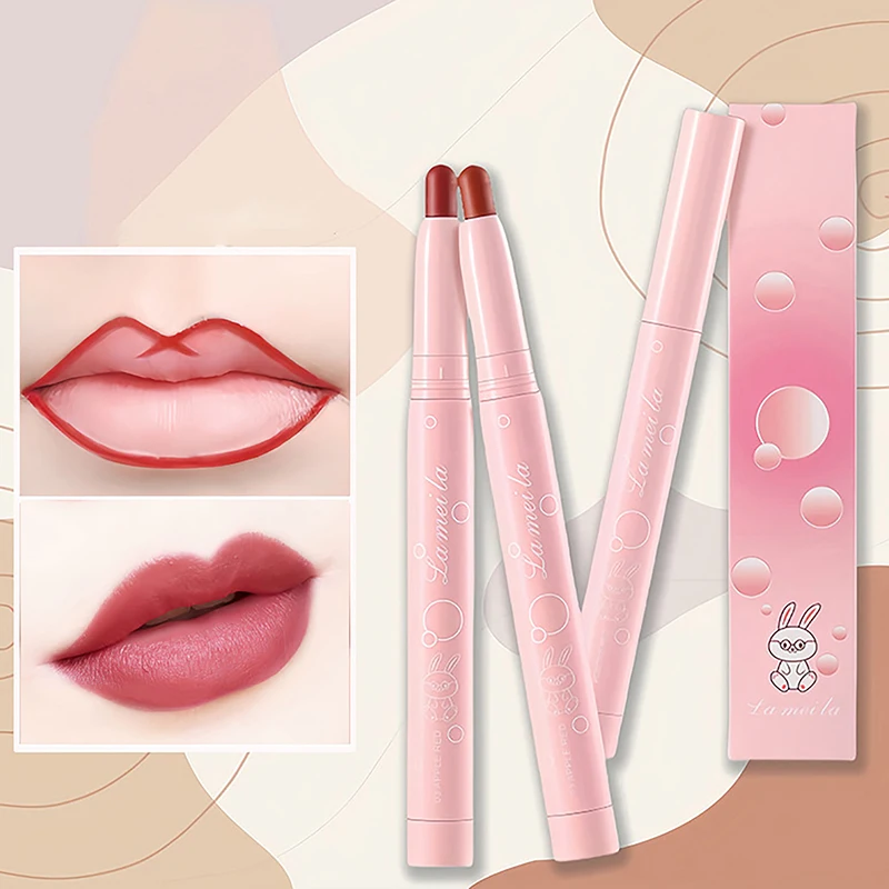 Lápis Matte Lip Liner, Contorno Contorno, Durável, Batom impermeável, Crayon Pigmentos, Hidratante Lip Balm