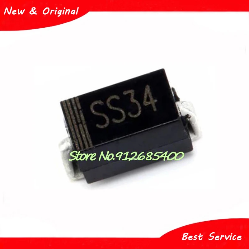 50 Pcs/Lot SS34 1N5822 IN5822 SMA New and Original In Stock