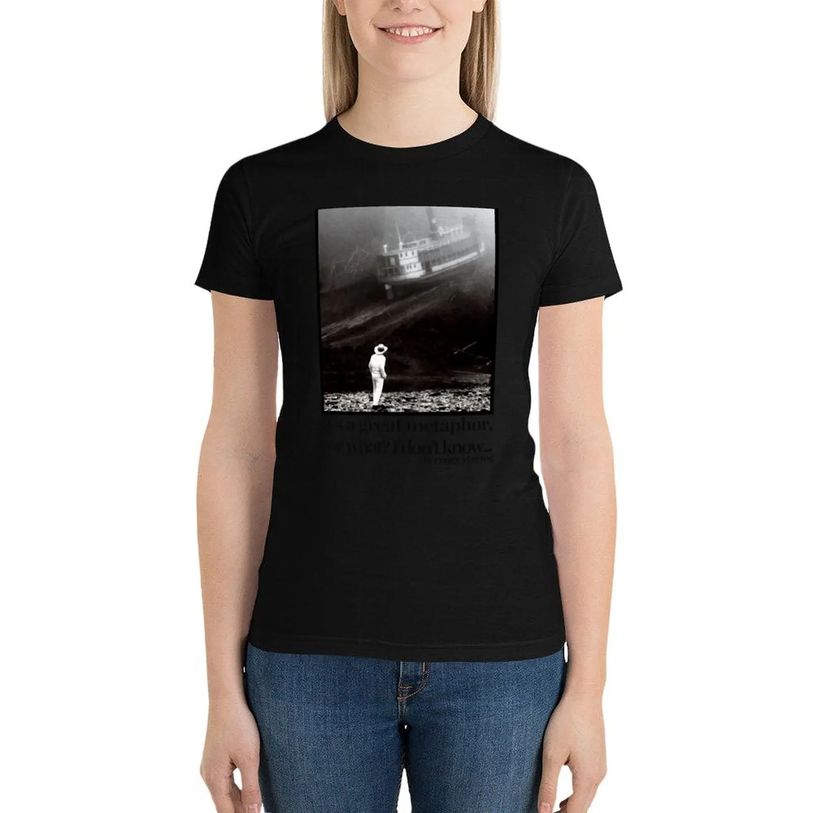 Fitzcarraldo Werner Herzog Quote T-Shirt vintage clothes Short sleeve tee workout t shirts for Women