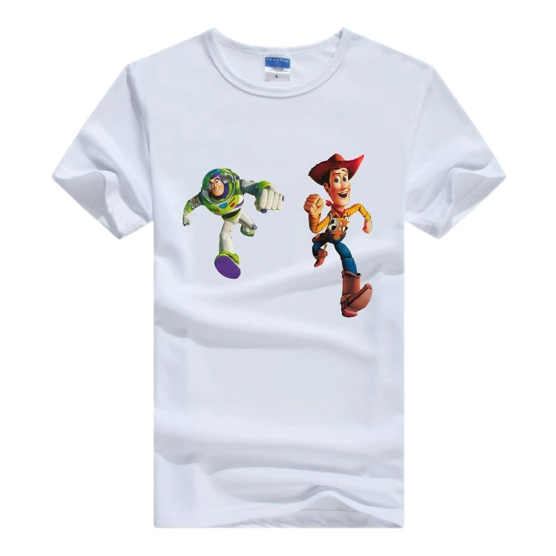 Sports Disney Cartoon Toy Story Woman Tops White Clothes Mens Tee Oversized Friends 2024 Summer Loose Blouse Grunge Y2K T-shirts