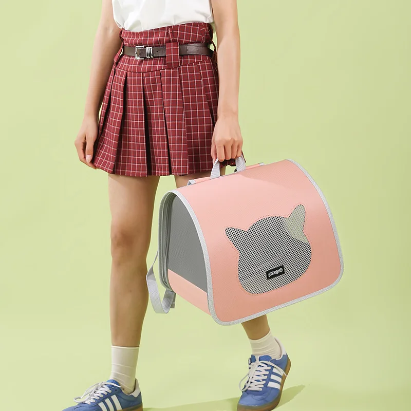 Mochila para transportar gatos y perros, doble correa, ligera - imagen 5
