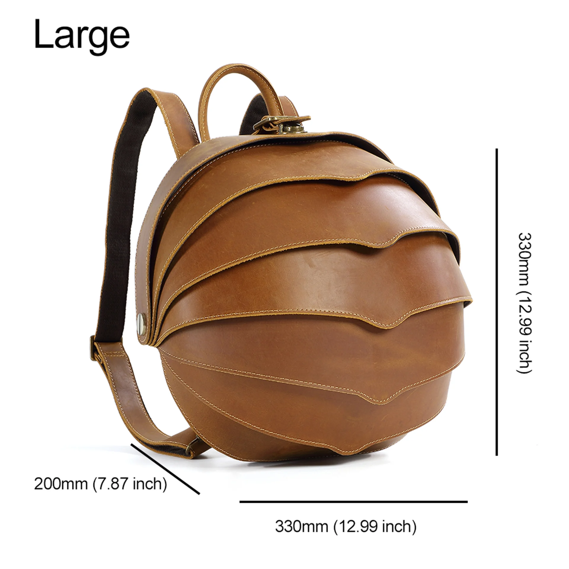 Imagem -06 - Aiguoniu-mochila de Couro Artesanal para Homens e Mulheres Mochila de Viagem Vintage Mochilas Pequenas ou Grandes para Laptop Retrô