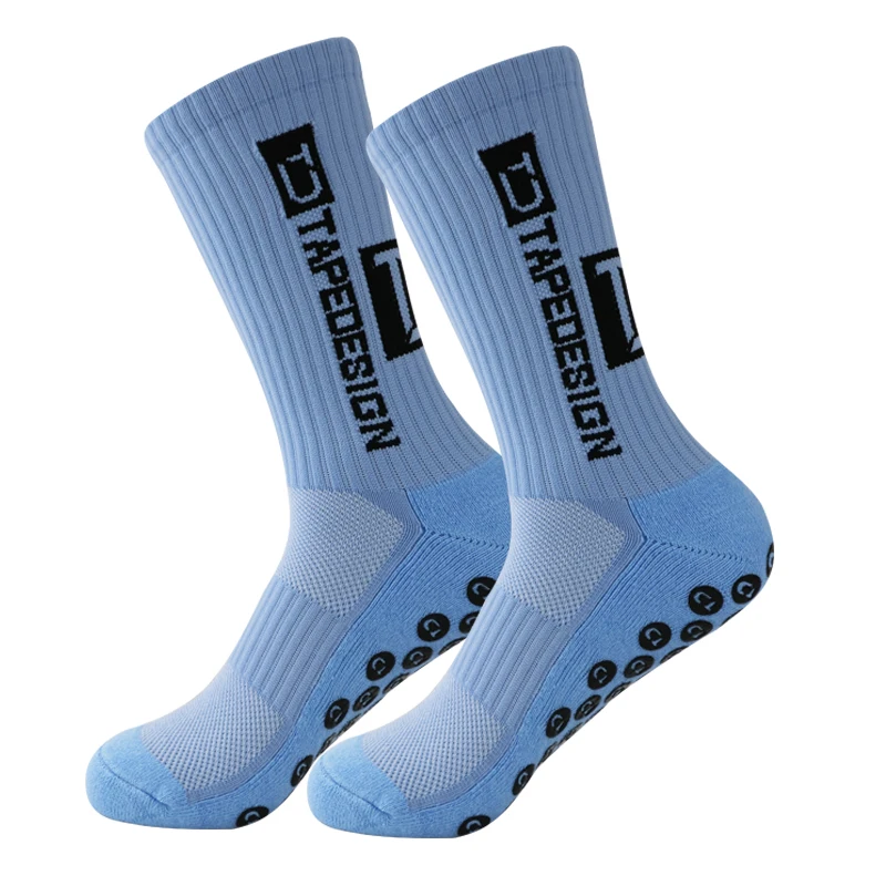 Calf 2023 Socks New ANTI Mid SLIP Football Non Slip Soccer Cycling Sports Socks Mens 39-45