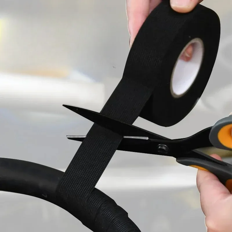 Electrical Insulating Tape Heat Resistant Harness Tape 9/15/25MM Car Cable Harness Wiring Loom Protection Waterproof Tape
