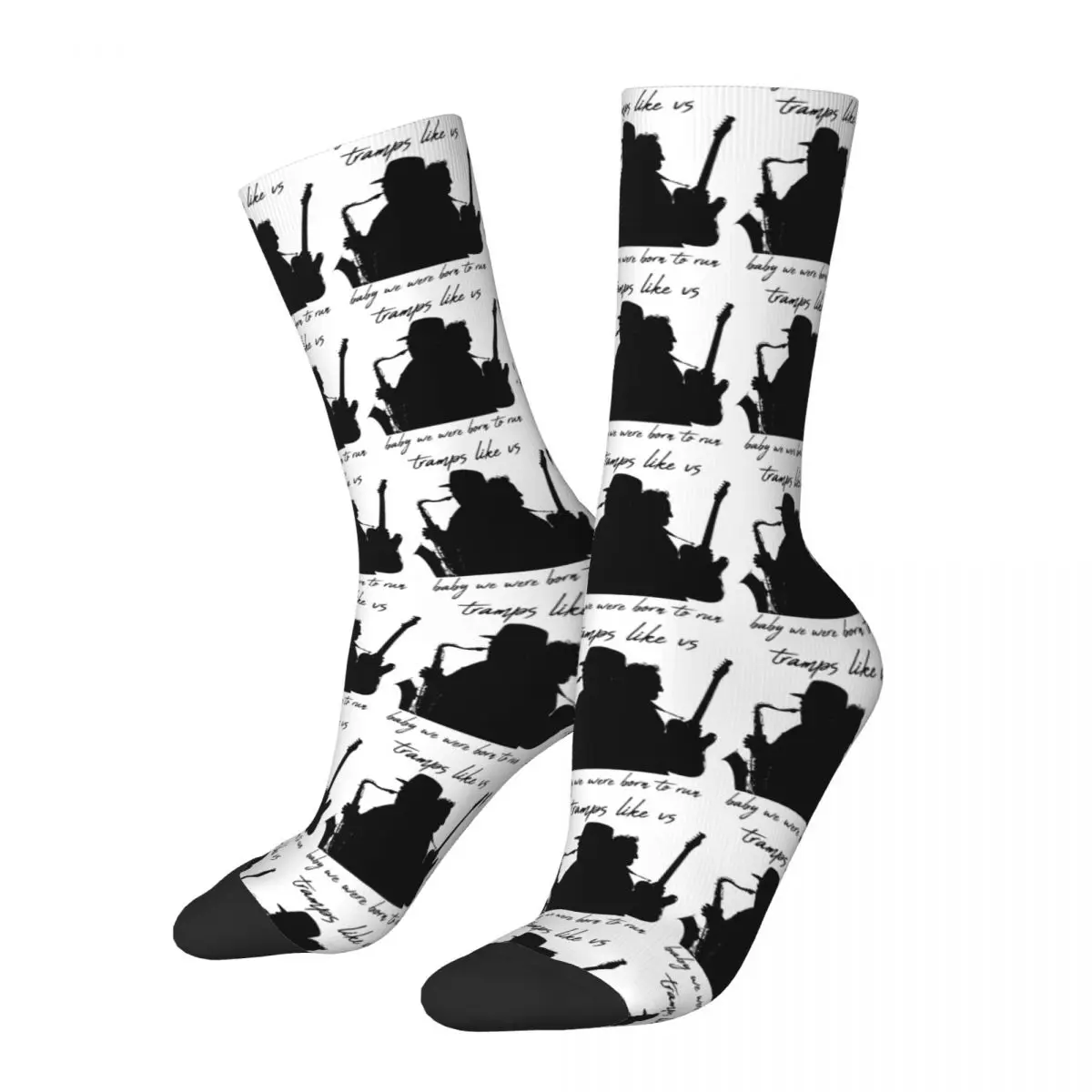 Words From The Wise 5 Quote Men's Socks Retro Harajuku Bruce Springsteen Street Style Novelty Casual Crew Sock