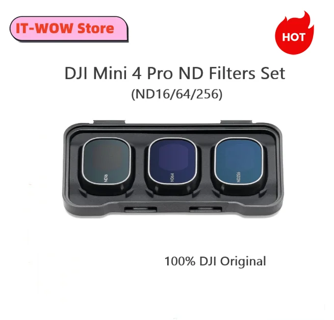 

DJI Mini 4 Pro ND Filters Set (ND16/64/256) Original for Mini 4 Pro Drone, for in Harsh Lighting Conditions and Long Exposure