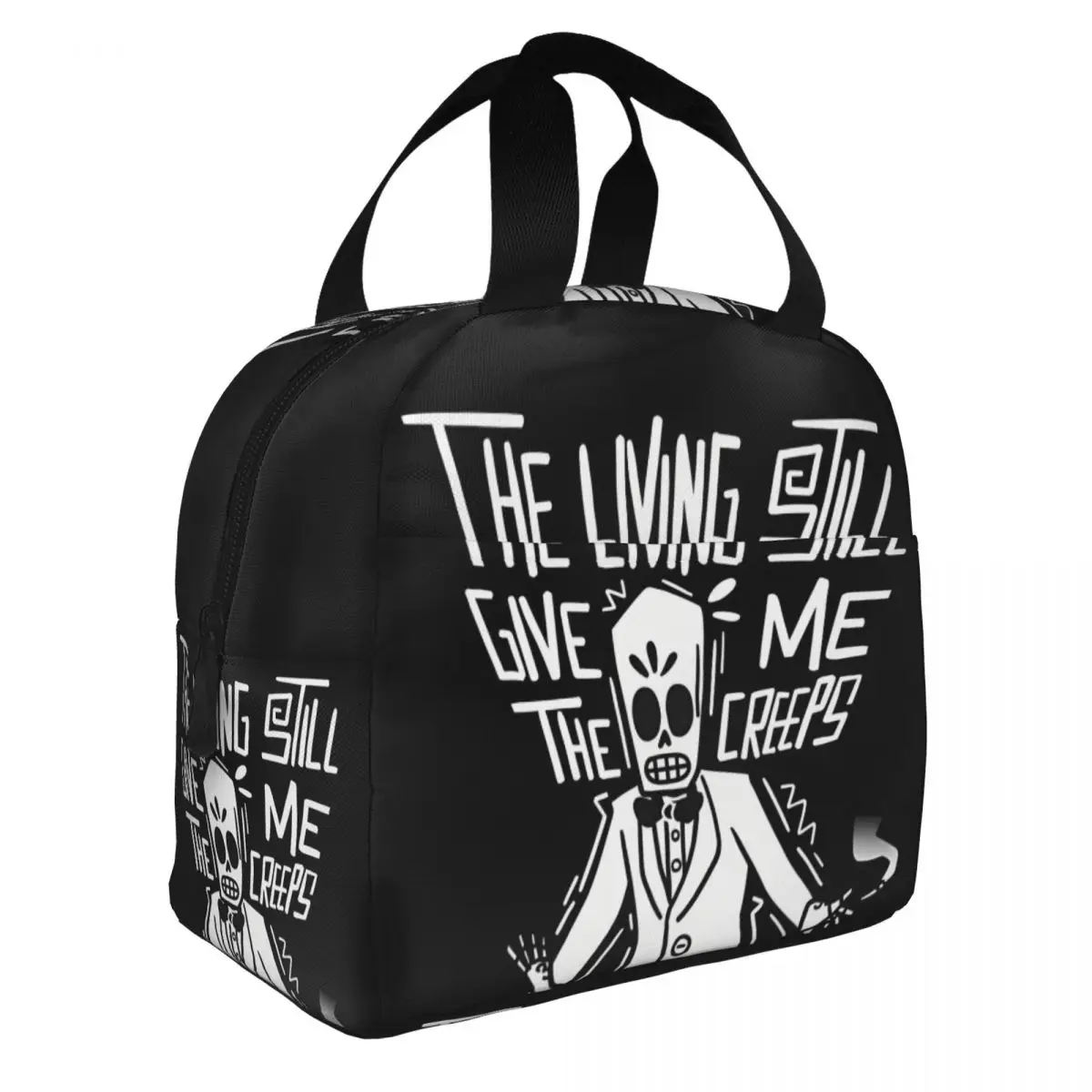 The Living Still Give Me The Creeps Food Pouch G-Grim Fandango Teenager New Arrival Children's School Lunch Container Zipper