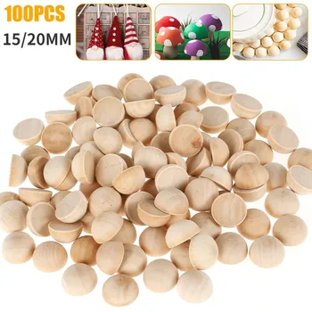 Half Round Wooden Beads Pack 1
