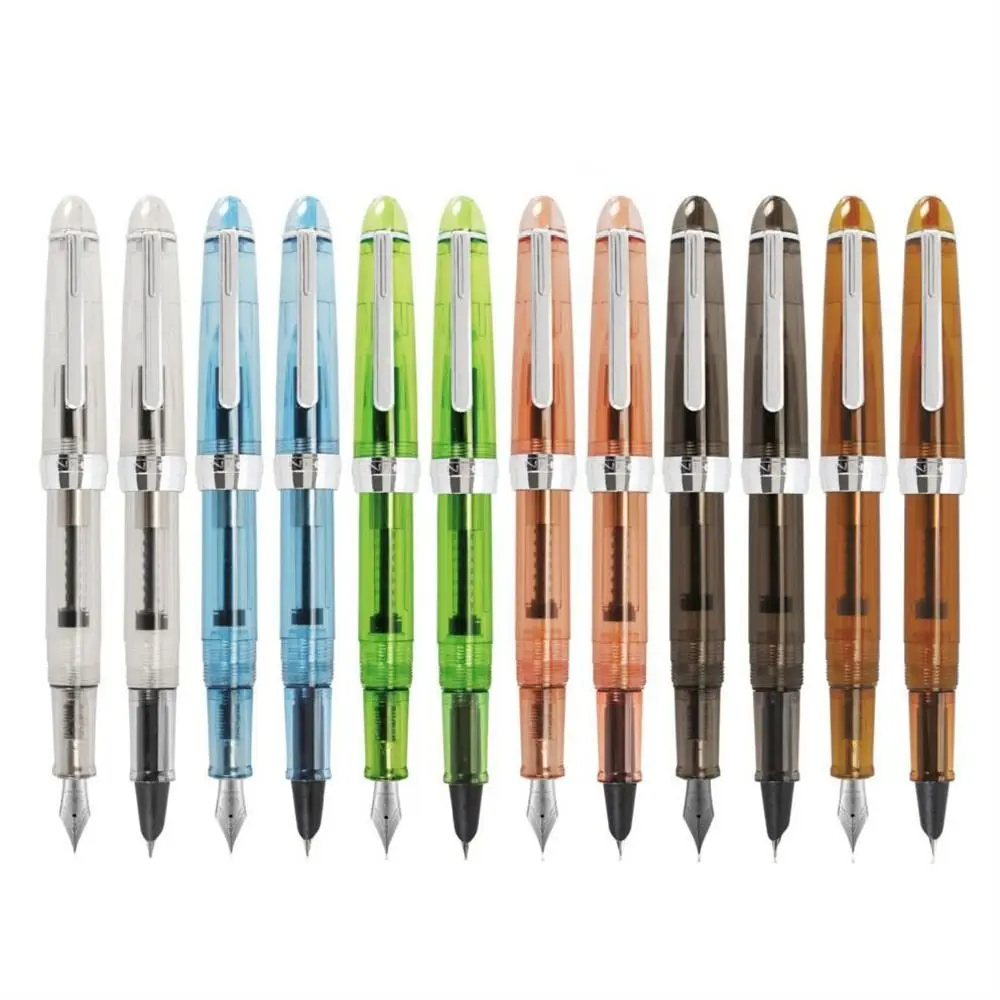 Colorful 12 Colors Stationery School Silver Clip Calligraphy Student Fountain Pen Writing Ink Pens Ink Pens 992 Fountain Pen