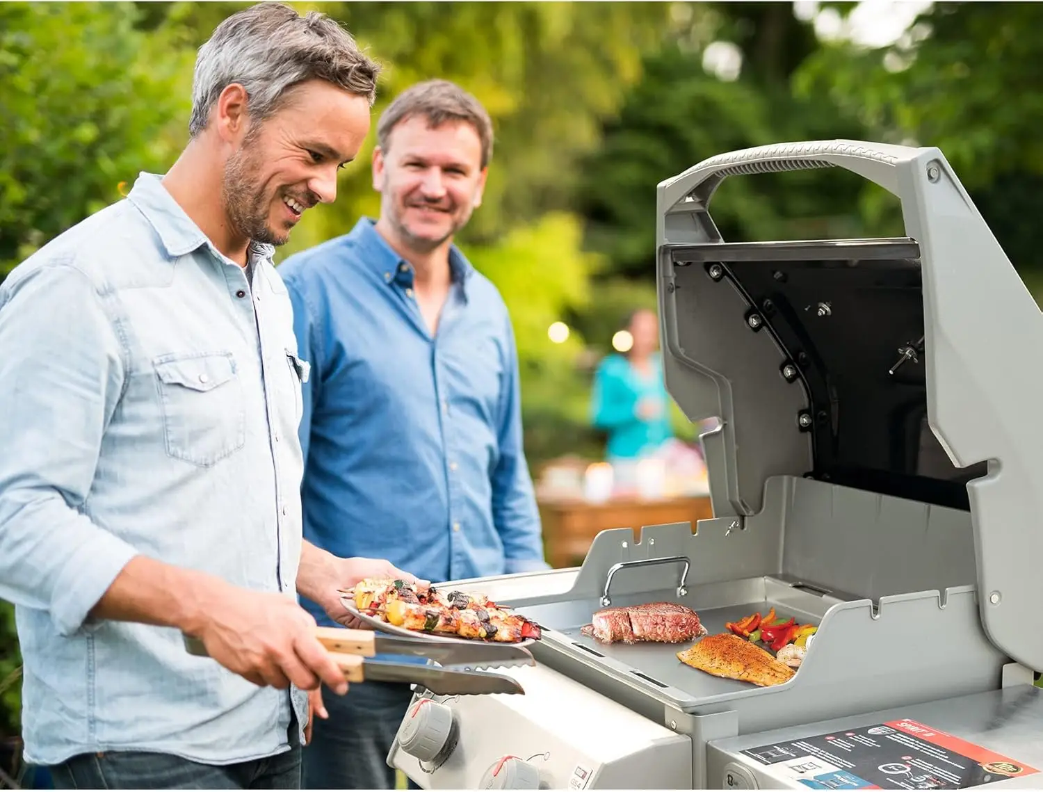 Edelstahl-Grill platte in voller Größe für Weber Spirit 300er Gas grill, flacher Grill einsatz für Weber Spirit i &