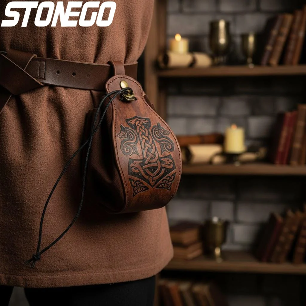 

Genuine Leather DND Dice Bag Tray Celtic Designs Cute Drawstring Pouch D&D Roleplaying RPG Gift Coin Purse