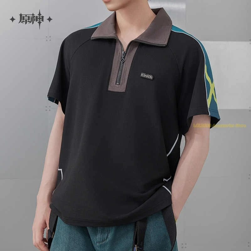 

Kinich Polo Shirt MiHoYo Official Original Game Genshin Impact Kinich Theme Impression Serie Short Sleeved Polo Shirt Cosplay