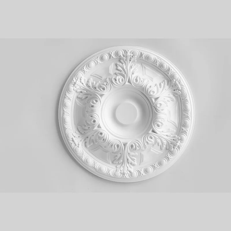 JM7003 PU Carved Ceiling Medallion, Lightweight Material & Easy Installation