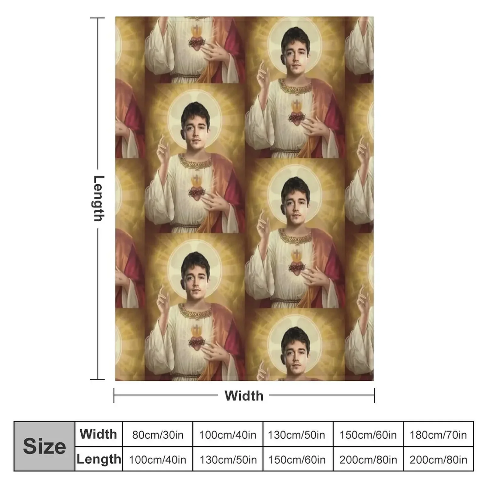 Charles Leclerc jesus Throw Blanket Extra Large Throw valentine gift ideas Sofas anime Blankets