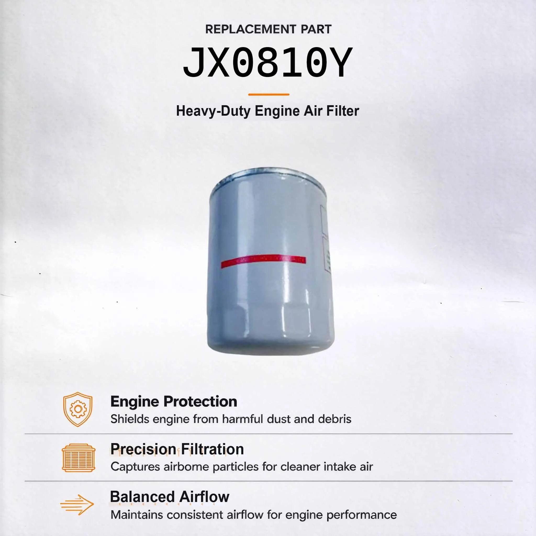 Oil Filter JX0810Y Fits for John Deere Excavator