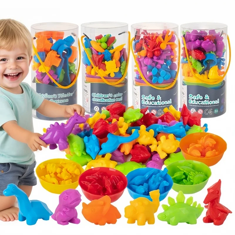 

Children Color Shape Classification Toys Soft Rubber Cartoon Animal Counting Models Early Education Enlightenment Baby Toys Gift